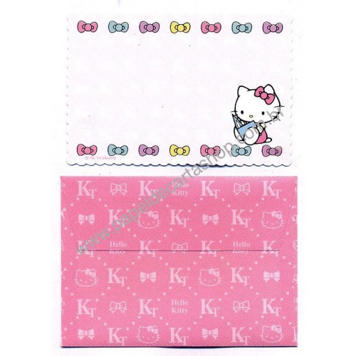 Ano 2013. Kit Mini-Cartão de Mensagem Hello Kitty Ribbons (CRS) Sanrio