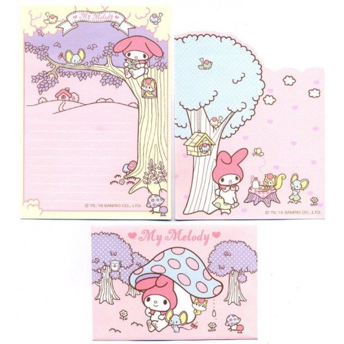 Ano 2015. Conjunto de Papel de Carta My Melody P Sanrio