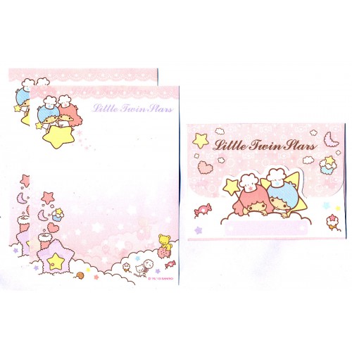 Ano 2013. Conjunto de MINI-Papel de Carta Little Twin Stars Sanrio