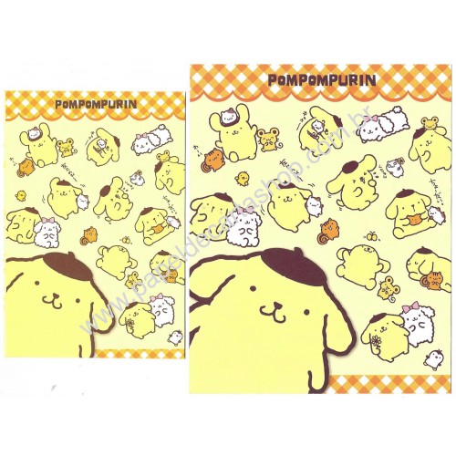 Ano 2013. Conjunto de Papel de Carta PomPomPurin Sanrio