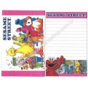 Ano 2008. Conjunto de Papel de Carta Pequeno Sesame Street CVM