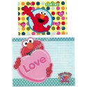 Ano 2009. Conjunto de Papel de Carta Sesame Street LOVE