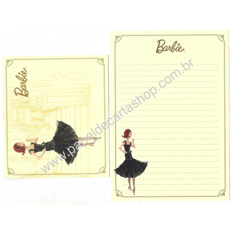 Conjunto de Papel de Carta Importado Barbie CBL