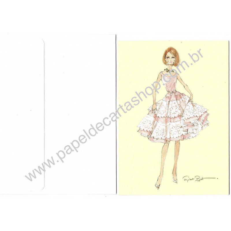 Notecard Importado Barbie Doll Southern Charm Graphique