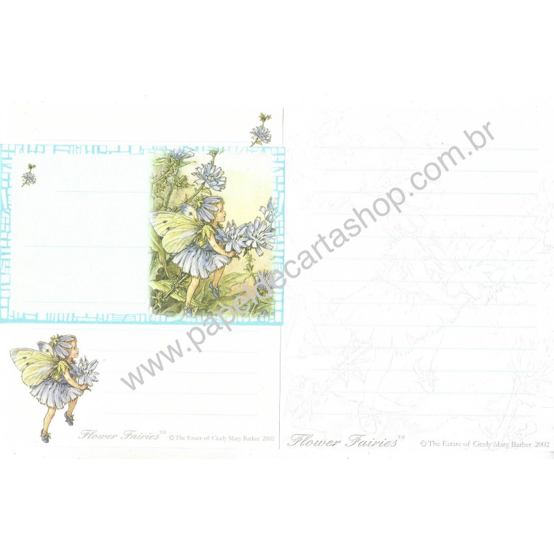 Conjunto de Papel de Carta Importado Flower Fairies CAZ