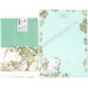 Conjunto de Papel de Carta Importado Flower Fairies Green Flash