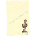 Conjunto de Papel de Carta Antigo Hummel Valentine Joy Goebel 1983