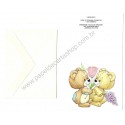 Notecard Antigo Importado Ruth Morehead Rag Tag Teddies Current