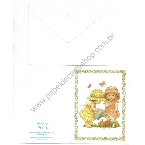 Notecard Cartão Importado Ruth Morehead Blessed Are Ye 1 Current