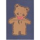 Ano 1988. Papel de Carta Mr. Bear's Dream AZ Antigo Vintage Sanrio